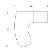 Plan Compact Manager Arrondi URBAN avec Caisson - Référence 4961 BM B_2
