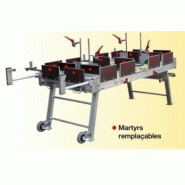 Table de découpe bois avec butées réglables et presses Tab/apolo