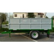 Vz60ml remorque agricole - Vendrame - retournement hydraulique trilatérale - charge 6000 kg - dimensions 4,00x2,20m_2