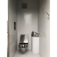 Cabine PMR avec une cabine standard disponible en version manuelle, semi-automatique ou automatique - réf. 2052_2