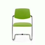 Fauteuil de réunion tissu, Roméo - Sitek - Noir_2