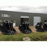 Godet xhd démolition pelle de 30 à 75 tonnes
