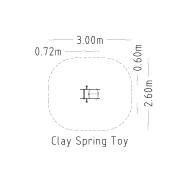 Jeu sur ressort Clay 1 place - réf 8044771 - Hags - Bleu - Fondation à enterrer_2