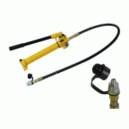 Pompe hydraulique manuelle - simple effet - 700 Bars - 2 vitesses - acier - prêt à l'emploi_2
