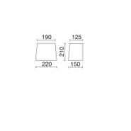 Applique murale Firenze - abat-jour demi-lune en tissu et structure en métal nickel satiné - intérieur IP20_2