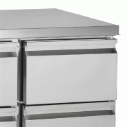 Comptoir pour saladette GN1/1 - 1 porte pleine à charnières | Tefcold - SA912_2