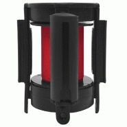 Vidaxl barrière à bande rétractable 200 cm rouge 51163_2