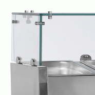 Vitrine réfrigérée GN1/4 VK33-120 Inox L1200mm 16498 TEFCOLD_2