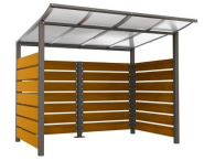 Abri bois Modulo - Dimensions modulables - Toiture en aluminium anodisé - Fabrication française_2