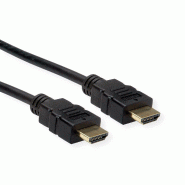 ROLINE Câble HDMI High Speed avec Ethernet, TPE, noir, 2 m_2