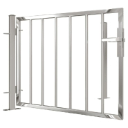 Vidaxl portail de jardin 100x75 cm acier inoxydable 316849_2