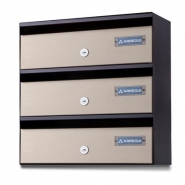 Boîtes aux lettres collectives Adapta H3800 - Arregui - intérieur, acier noir, montage rapide_2