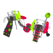 Structure multi-activités métallique Etnik Les Canaries - LD1EK0230 - Ludoparc - 2 tours - 2 à 8 ans_2