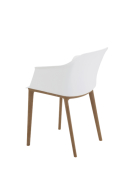 Fauteuil multi-usage SWAN - neuf - coque en polypropylène, piétement en fibres de bois et de verre, design moderne et éco-conception_2