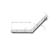 Cornière en PVC avec liseré flexible pour adaptation à différents angles