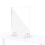 Vitre de protection pour comptoir 60x80 cm - légère, robuste et facile à nettoyer_2