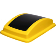 Couvercle basculant pour bac de tri 40L - 3 coloris (noir, bleu, jaune) - Polypropylène 70% recyclé pour version noire_2