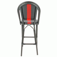 Chaise haute monaco - rouge_2