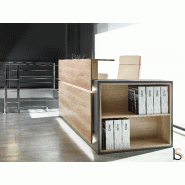 Banque d'accueil Avant avec étagère - Ofitres - 157, Droite, Non_2