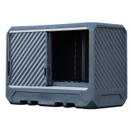 Conteneur de stockage pour produits corrosifs - 2800 L - box 100% PEHD - CONT3M-PEHD_2