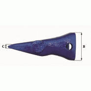 Dents de godet adaptables Feurst AF 2303 A - 6 Kg, dimensions précises en mm_2