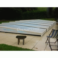 Abri piscine bas Moorea 3 - télescopique, motorisé, en aluminium et acier de qualité marine_2