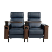 Fauteuil de cinéma Maestro Premium - châssis en acier, mécanisme mural et repose-pieds pliable - Lead Com_2