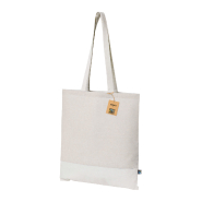 Tote bag équitable - bicolore en coton 100% équitable - 140 g/m² avec anses longues_2