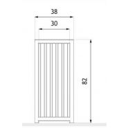 Altus 03.052.01.Sc - Cendrier corbeille élégant en acier inoxydable et bois - Zano_2