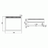 Bain-marie électrique Noir - 2x GN 1/1 - Prof. 700 | GGM - Mario 700_2
