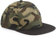 Casquette Snapback Camo Beechfield - 100% coton sergé avec motifs camouflage - Réf: B691_2