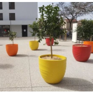 Jardinière Dune - Polyéthylène rotomoulé (PEHD) - 100% recyclable, légère et résistante aux chocs_2