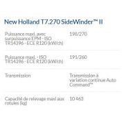 T7.270 Sidewinder II - Tracteur agricole New Holland - Puissance maximale 270 ch - Technologie SCR ECOBlue™_2