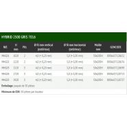 Hybrid 2500 - clôture grillagée modulaire - Ferro Bulloni - hauteur jusqu'à 1,92 m - finition PFZ - couleurs vert RAL 6005 et gris 7016_2