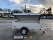 Remorque aluminium Humbaur - 251 x 133 cm - Ridelle de 500 mm et capot sécurisé - 1 essieu non freiné - PTAC : 750 kg - Référence K1 276 170 2000 2_2