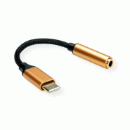 ROLINE GOLD Adaptateur Type C - 3,5mm Audio, M/F, 0,13 m_2
