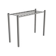 Station échelle horizontale en acier inoxydable - Référence SEH10 - 2m20 de hauteur standard_2