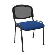 Chaise visiteur neuf - LENA - dossier résille - empilable - différentes couleurs disponibles_2