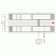 Rz50splctltiw pont élévateur prise sous roues encastré 5t avec levage auxiliaire et chemin de 5260mm_2