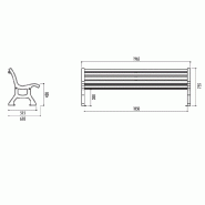 Banc d'extérieur BASTIDE_2