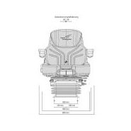 Siège de tracteur - Grammer AG Maximo Dynamic tissu - course de la suspension : 120 mm - 53082_2