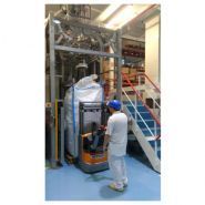 Stations de remplissage pour big bags - Bernhardt SA - dimension du big bag 900 x 900 x 2200 mm - inox 304L/316L, pesage précis et soudure liner_2