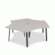 Bureau bench 3 personnes Ogi A - MDD. - Anthracite, Beige mat_2