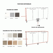 Armoire double version design - Quadrifoglio - Blanc pastel, Orme blanchi_2