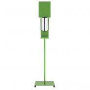 Station de désinfection des mains sanimains automatique - adzeo sas - dimensions : 380 × 380 × 1630 mm_2