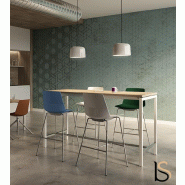 Table haute CREO - OFFICITY - Chêne blanchi, 180 x 80 cm_2