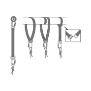 Sangle d'amarrage connexion fixe - Petzl - robuste et multifonctionnelle avec points d'attache en acier forgé_2