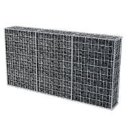 Vidaxl panier de gabion acier galvanisé 200x30x100 cm 142548_2