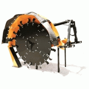 Trancheuse DONDIDRENAG - spéciale drainage - efficacité sol non-rocheux - largeur de tranchée 8 à 14cm ajustable_2