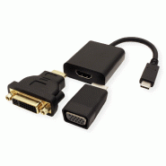 Value adaptateur type c - vga/hdmi/dvi_2